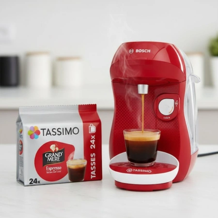 Pack Tassimo Grand-Mère Espresso avec dosettes café incluses.