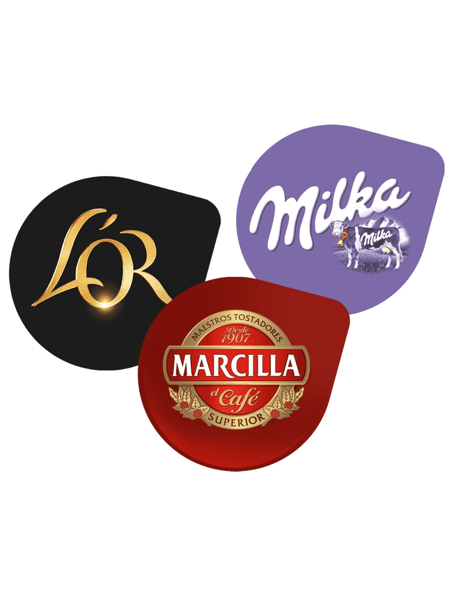 Un mundo de variedades con tus marcas favoritas. Descubre la amplia gama de marcas disponibles en TASSIMO