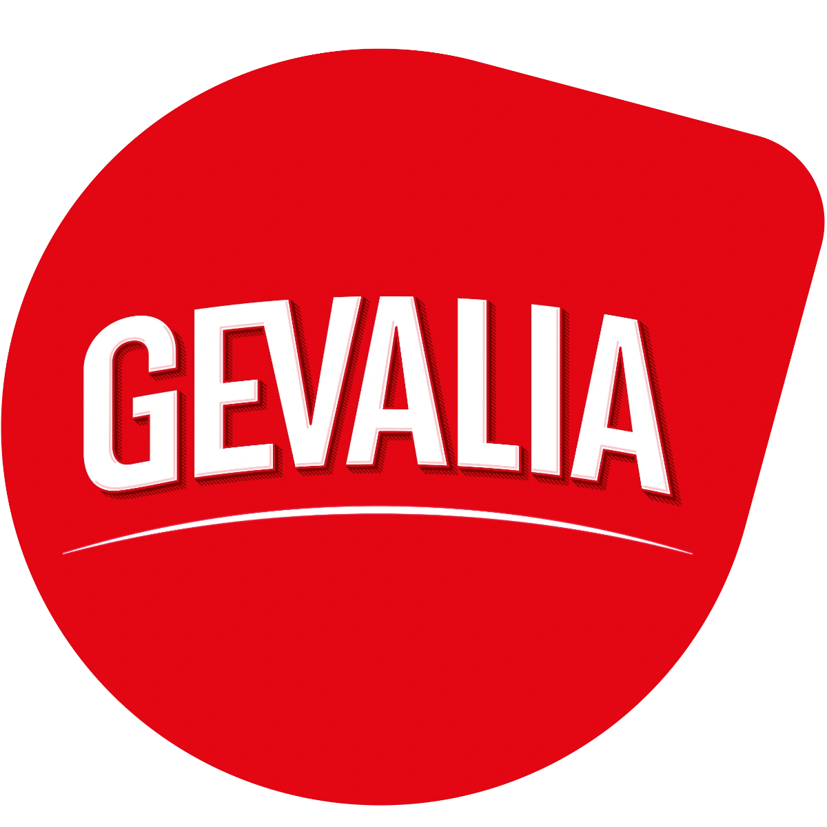 Red Gevalia logo with TASSIMO text on a sleek red background.