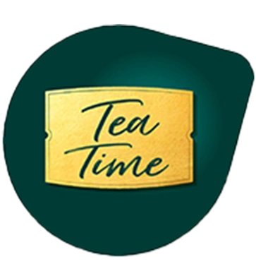 Introducing the TASSIMO Green Tea Pod with a gold "Tea Time" label—a perfect blend for your moments of relaxation.