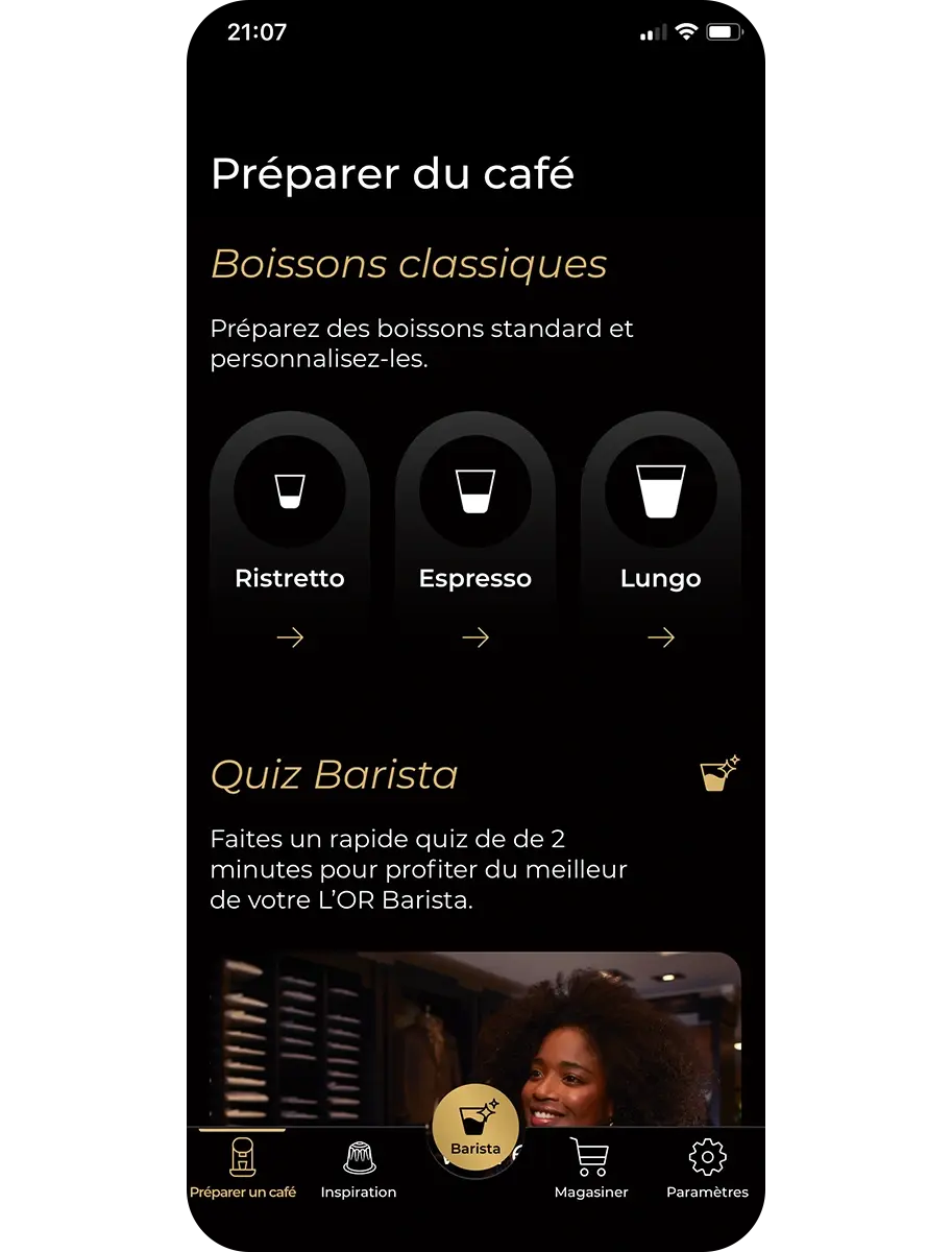 Révolutionnez votre routine café avec l'application L'OR 