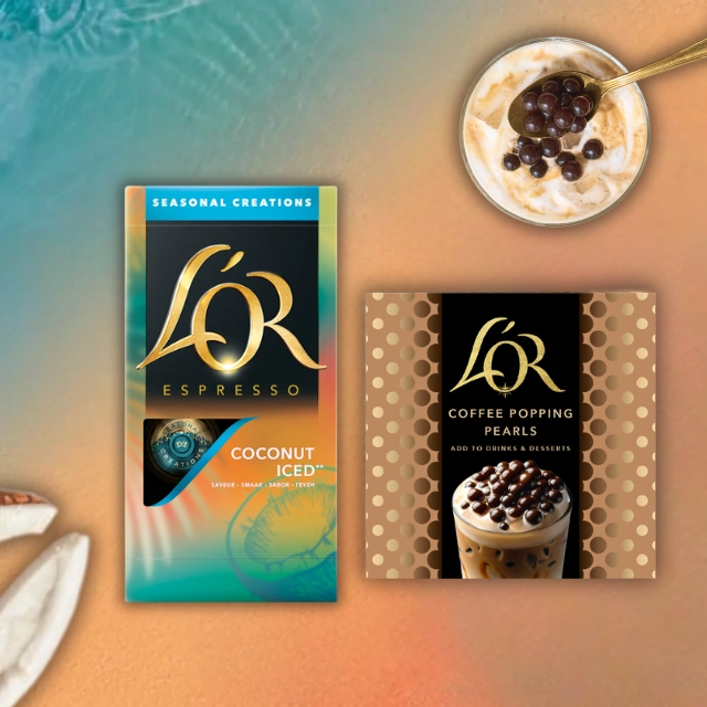Experimenta el verano L´OR con coconut iced y perlas de café L'OR 