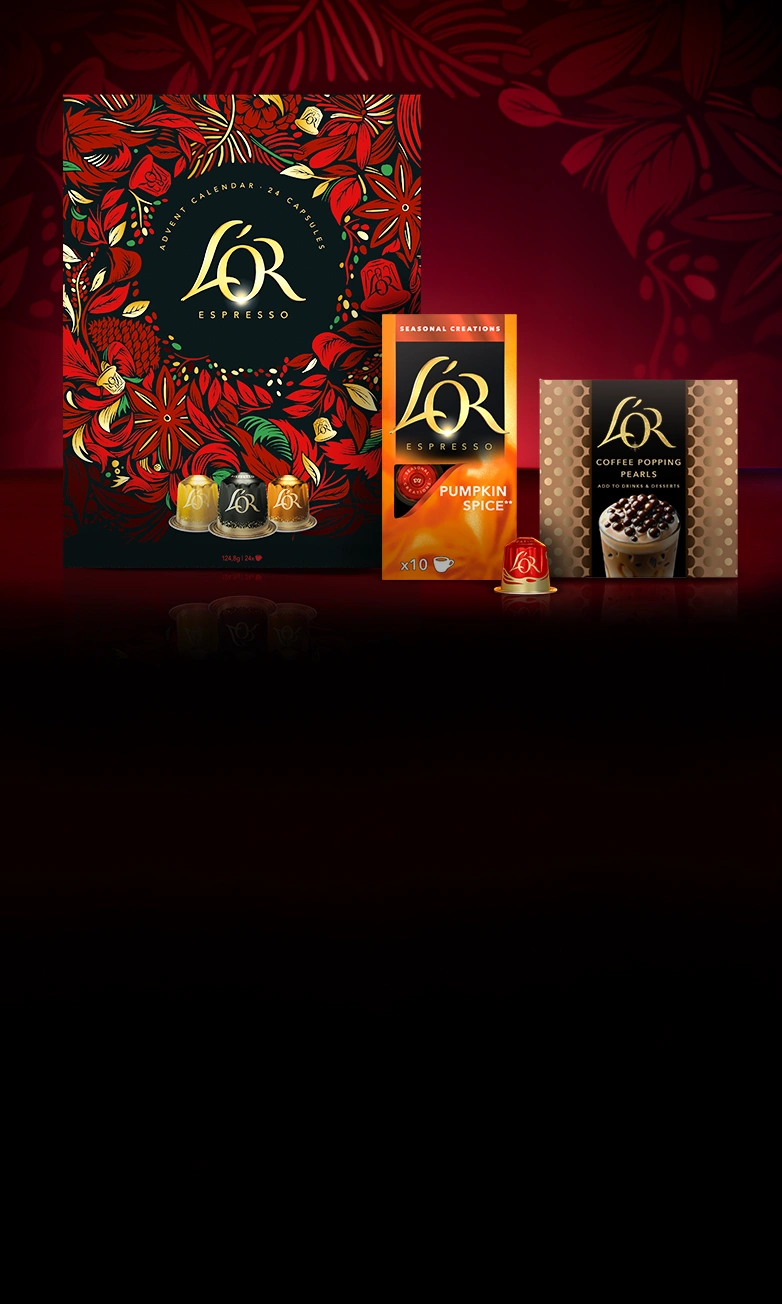 LOR Espresso Avent Calendrier, Pumpkin Spice et Perles de cafe