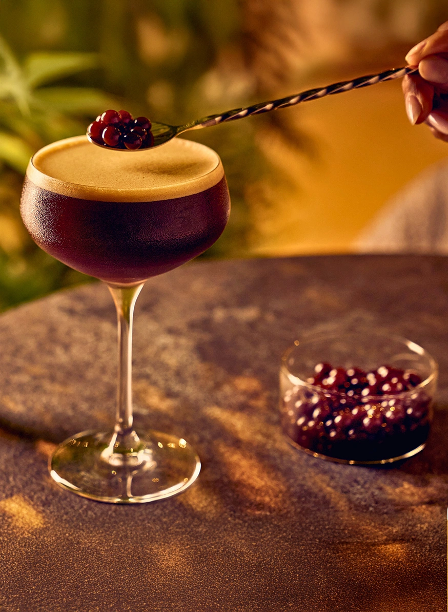 LOR Espresso Tonic with pearls