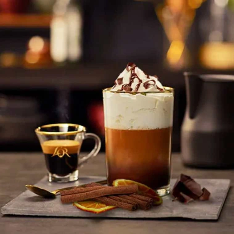 L'OR Espresso Tiramisu with coffee pearls