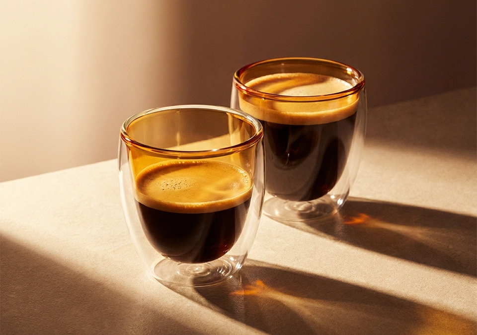 Caffeine in an espresso