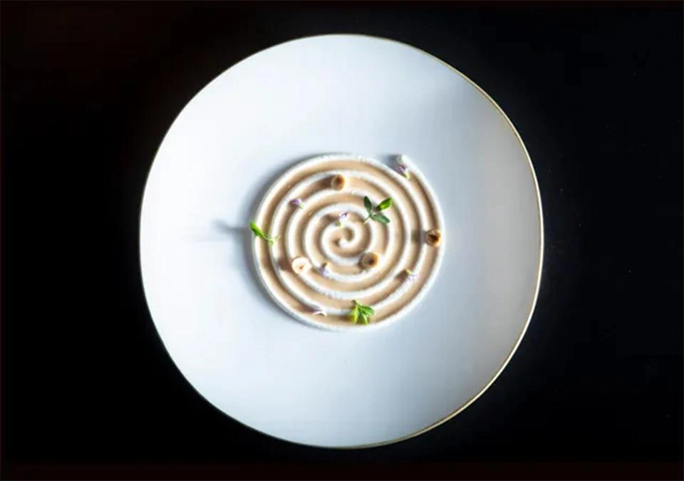 Praline de atun, creme fresh y L'OR sontuoso