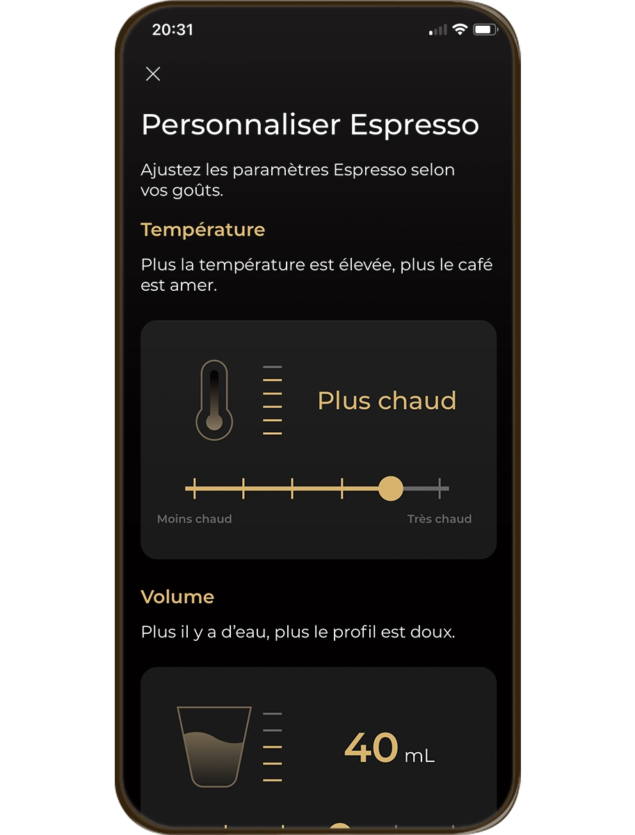 Enregistrez vos préparations café