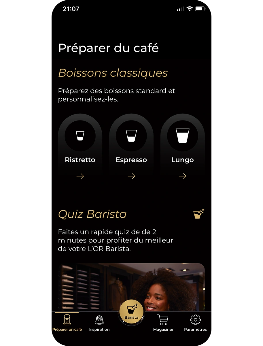 Révolutionnez votre routine café avec l'application L'OR 